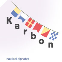 Karbon Design Nautical Alphabet image